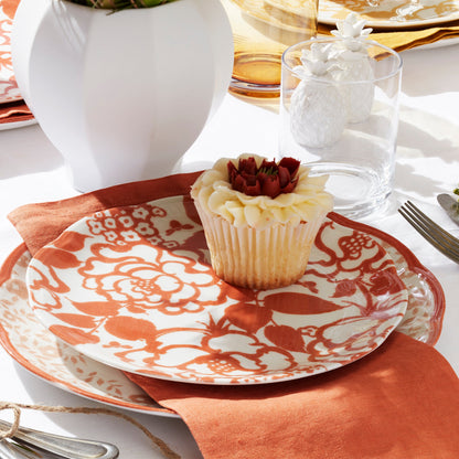 Assiettes décoratives safran Butterfly Meadow Cottage - Lot de 4