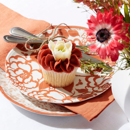 Assiettes décoratives safran Butterfly Meadow Cottage - Lot de 4