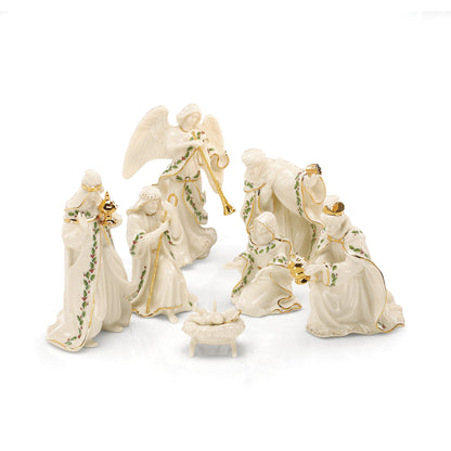 Ensemble de 7 mini crèches de Noël