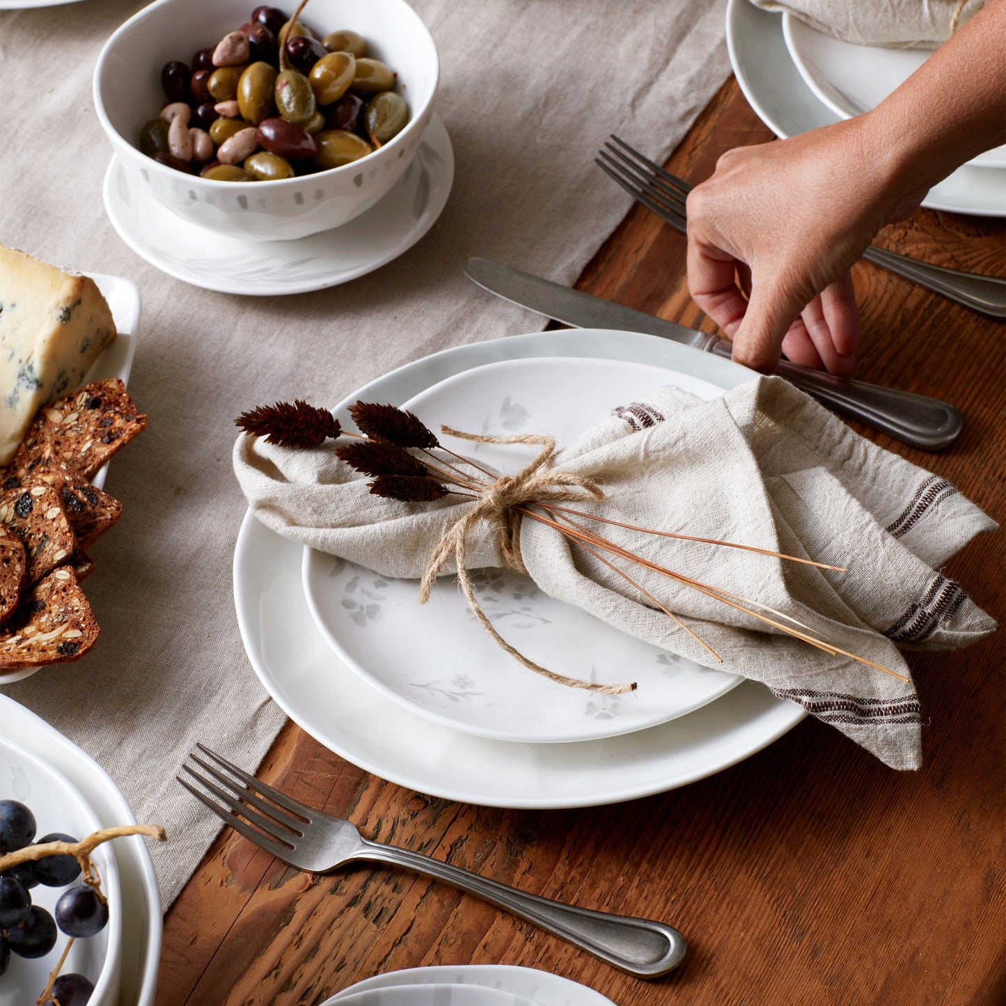 Assiettes décoratives assorties Oyster Bay - Lot de 4