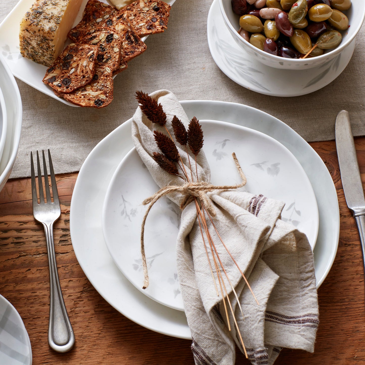 Assiettes décoratives assorties Oyster Bay - Lot de 4