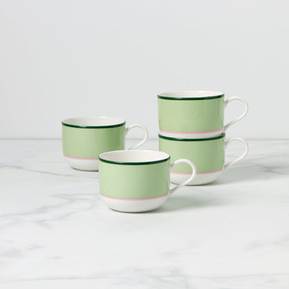 Tasses Make It Pop - Lot de 4 - Vert/Rose