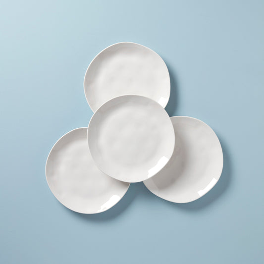 Assiettes blanches Bay Colors - Lot de 4