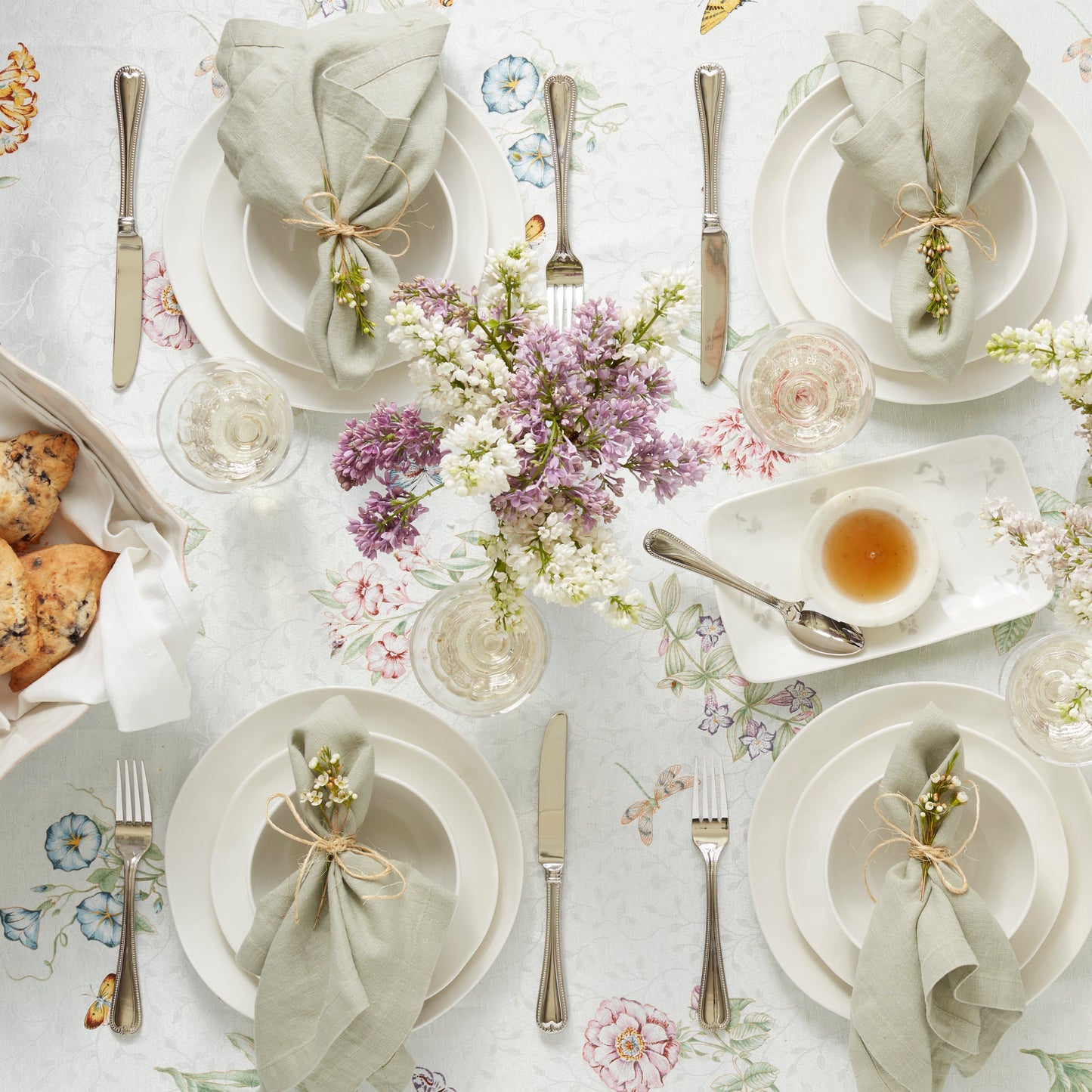 Assiettes blanches Bay Colors - Lot de 4