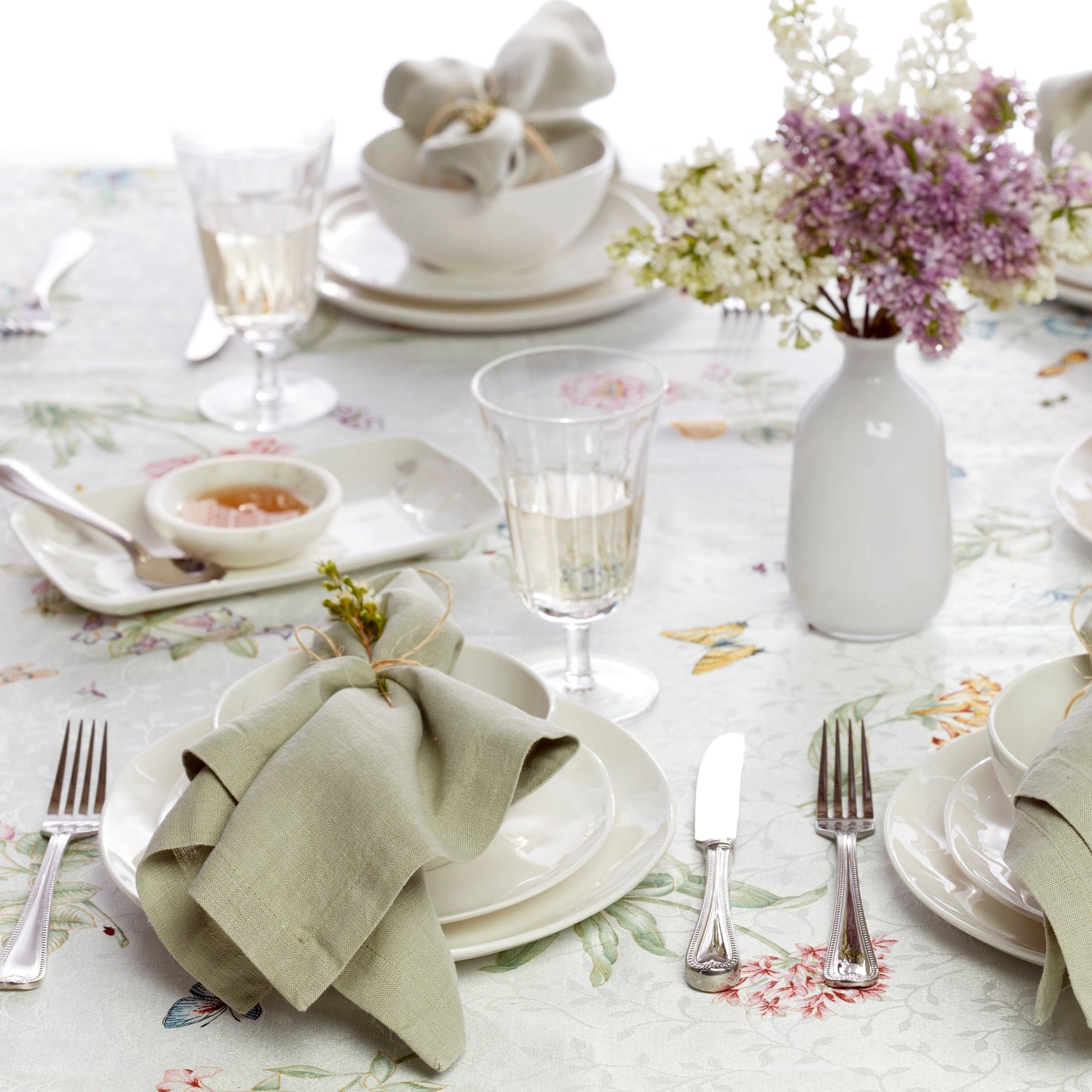 Assiettes blanches Bay Colors - Lot de 4