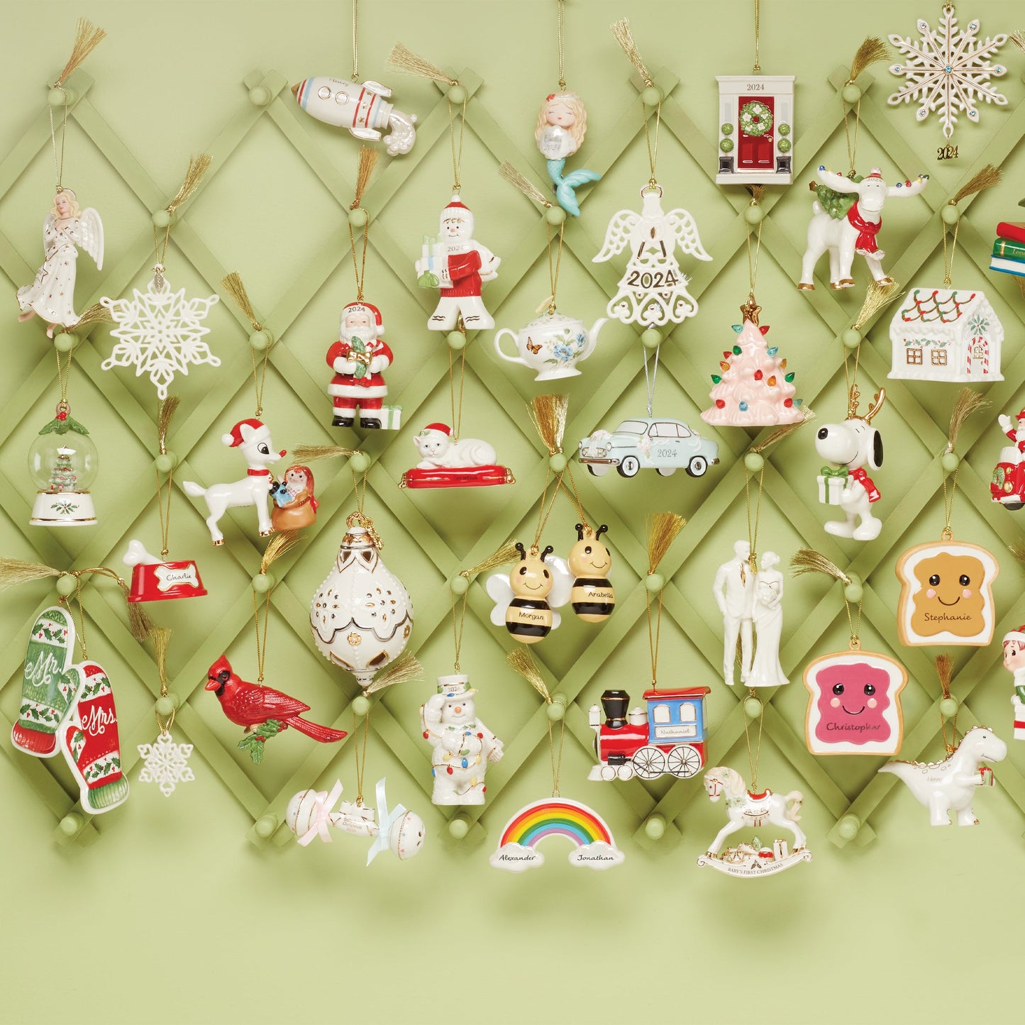 Ornement personnalisé en forme d'os de chien