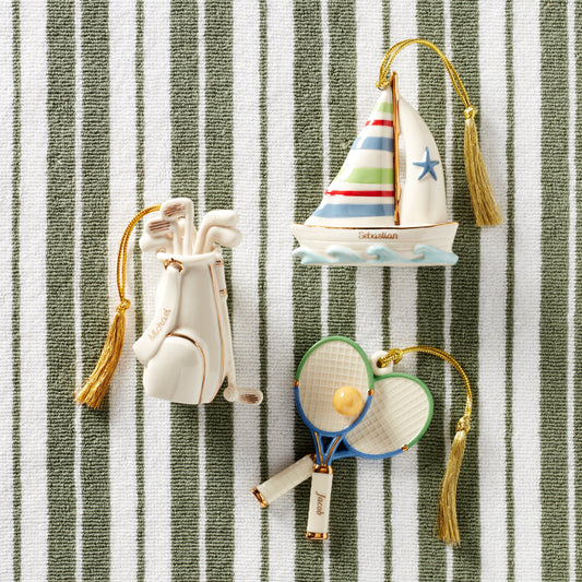 Ornement de tennis personnalisé