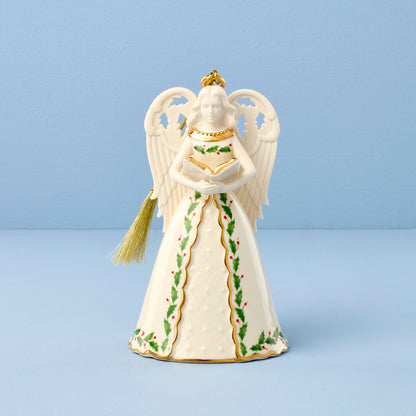 Cloche d'ange de vacances avec ornement d'hymnes