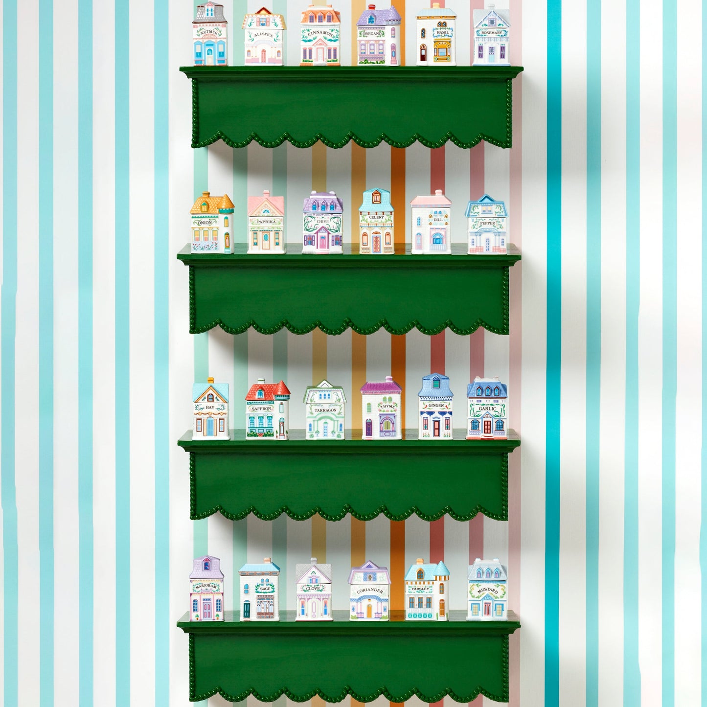 Ensemble de 6 pots à épices Lenox Spice Village - Gourmet Way