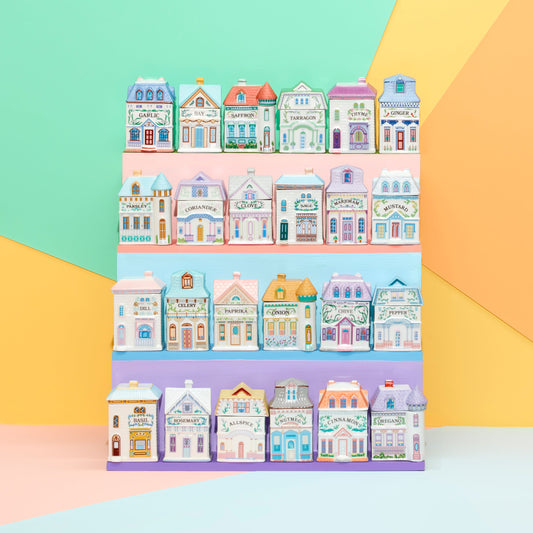 Ensemble de 6 pots à épices Lenox Spice Village - Rustique