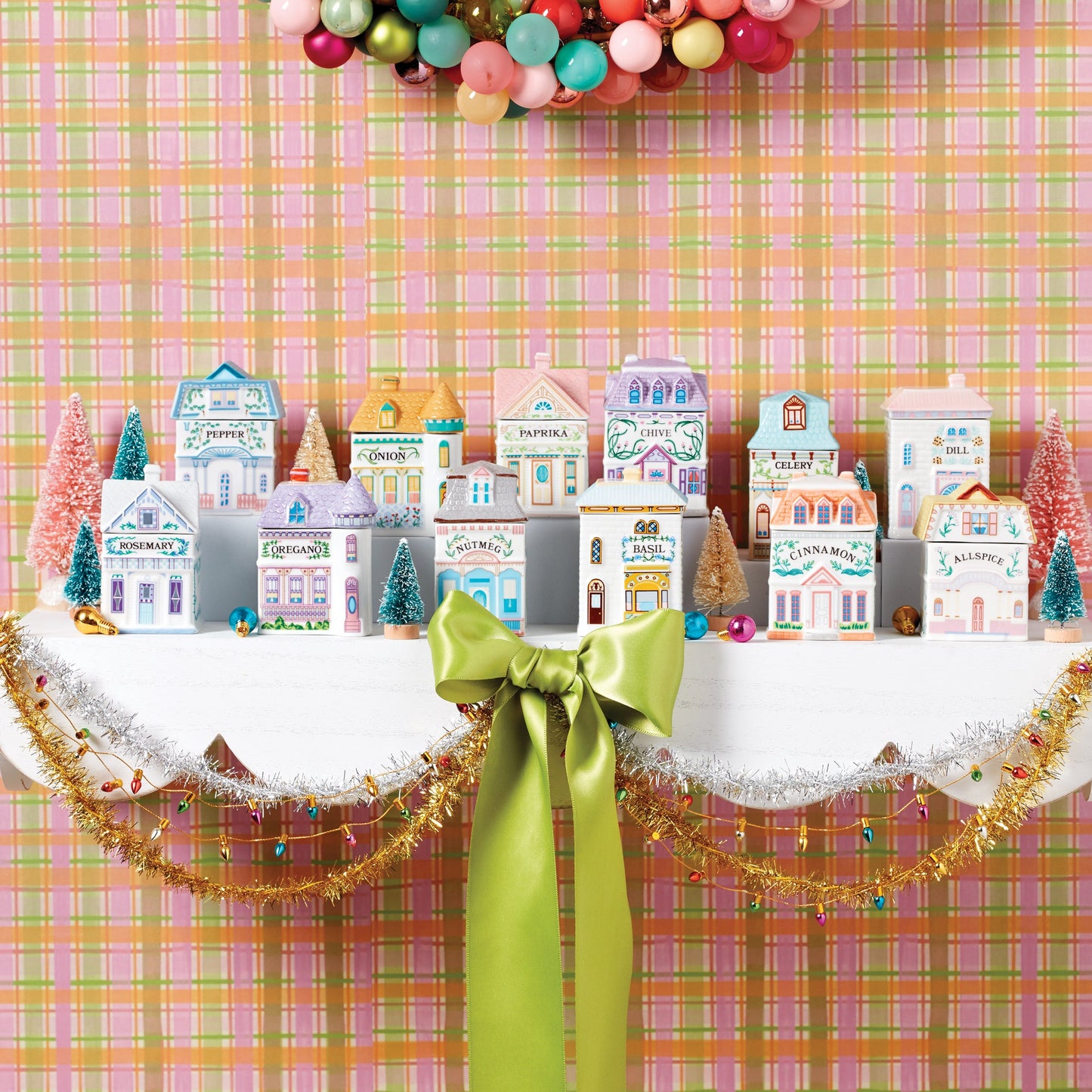 Ensemble de 6 pots à épices Lenox Spice Village - Rustique