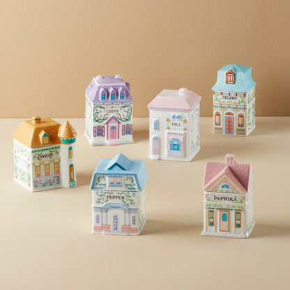 Ensemble de 6 pots à épices Lenox Spice Village - Salé