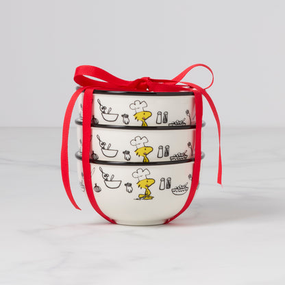 Mini bols Chef Snoopy - Lot de 3