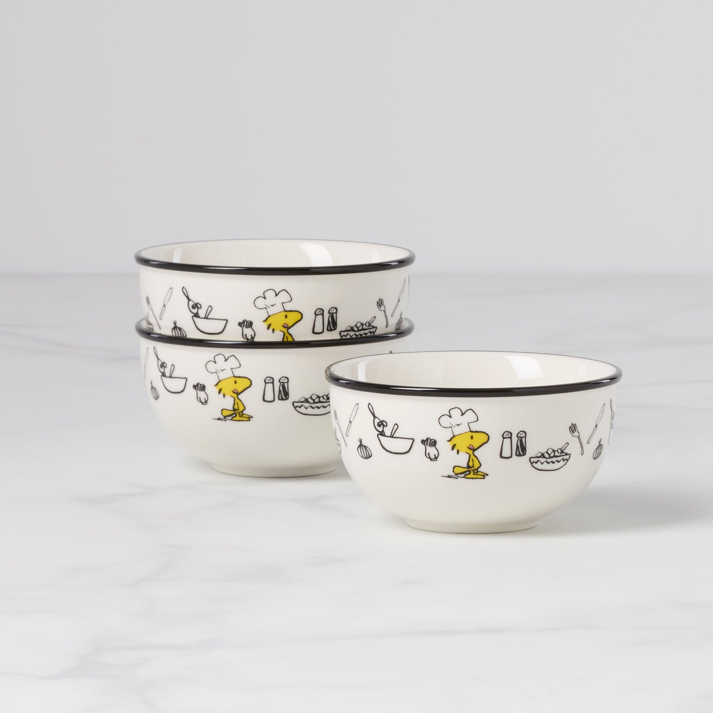 Mini bols Chef Snoopy - Lot de 3