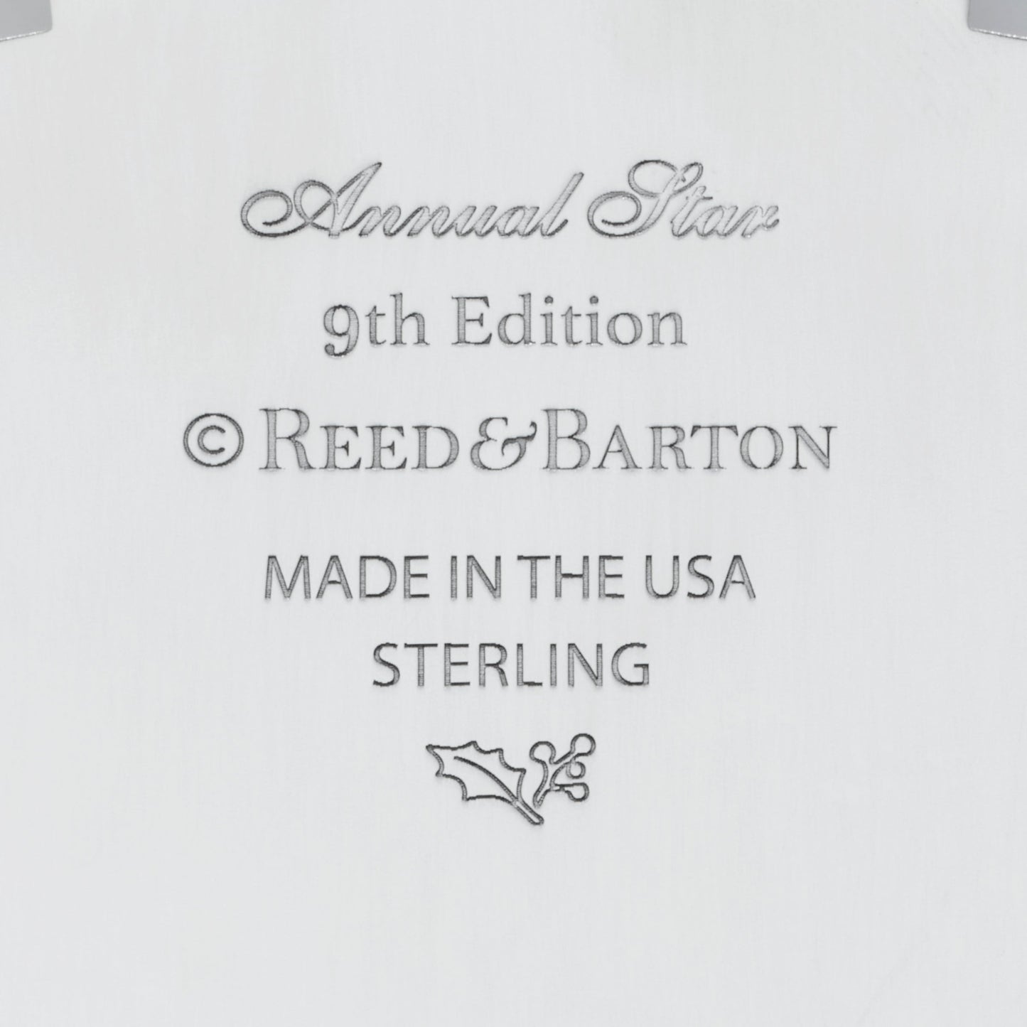 Ornement annuel Star Sterling 2025