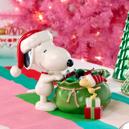 Bol à bonbons Snoopy Christmas Santa Sack