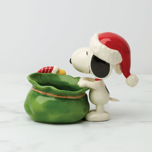 Bol à bonbons Snoopy Christmas Santa Sack