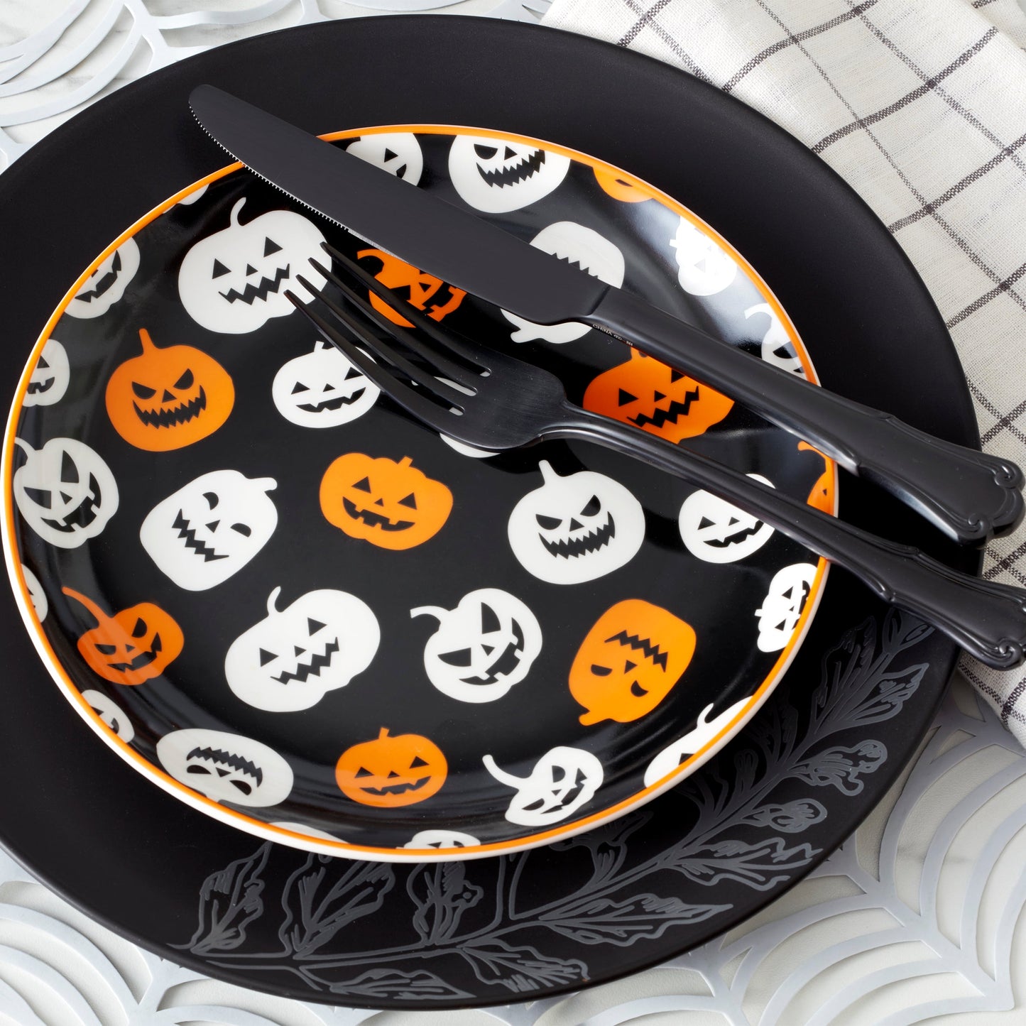 Assiettes décoratives Vintro Halloween - Lot de 4