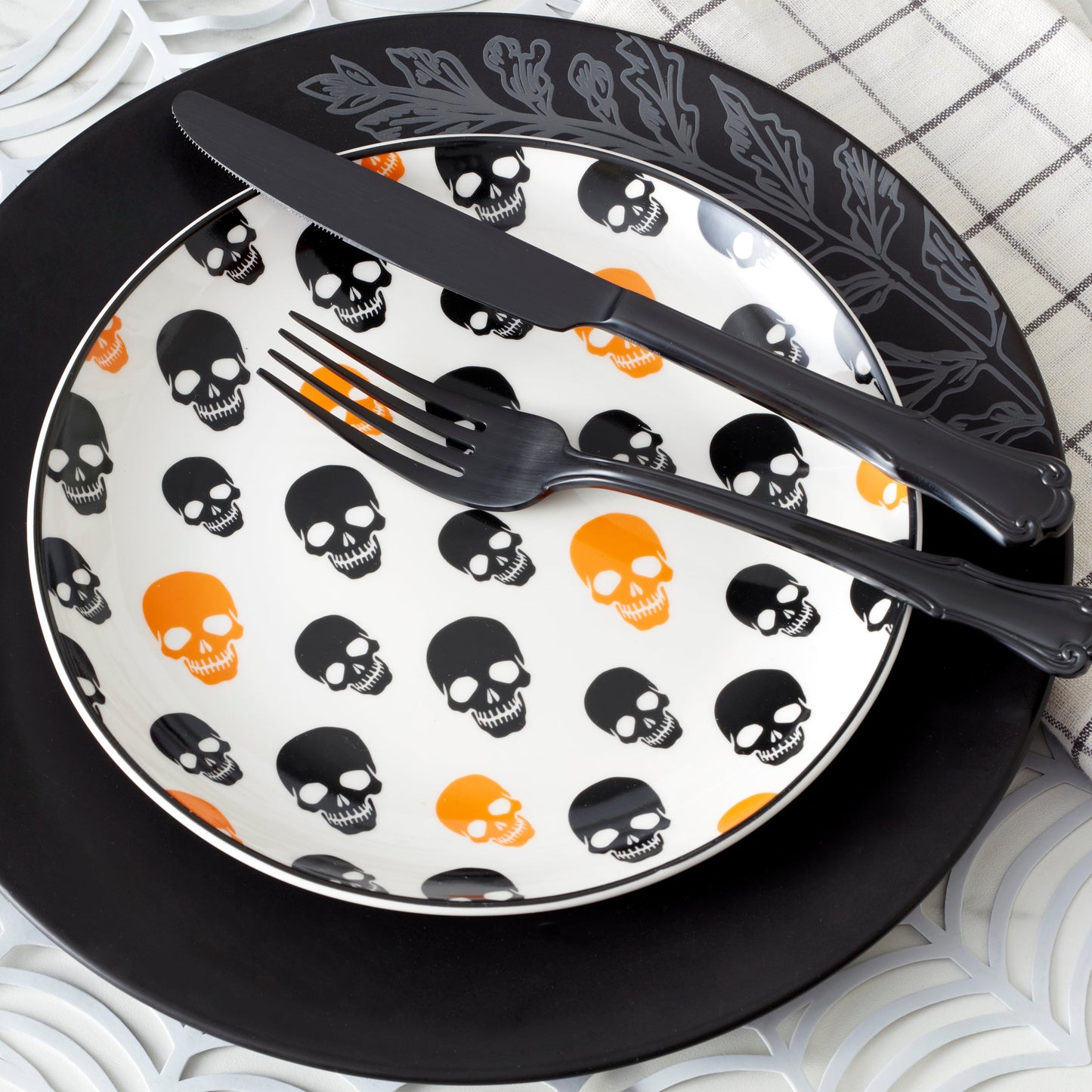 Assiettes décoratives Vintro Halloween - Lot de 4