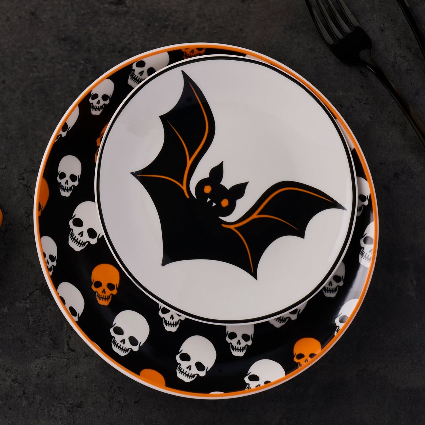 Assiettes décoratives Vintro Halloween - Lot de 4