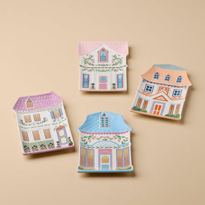 Assiettes décoratives Lenox Village House - Lot de 4