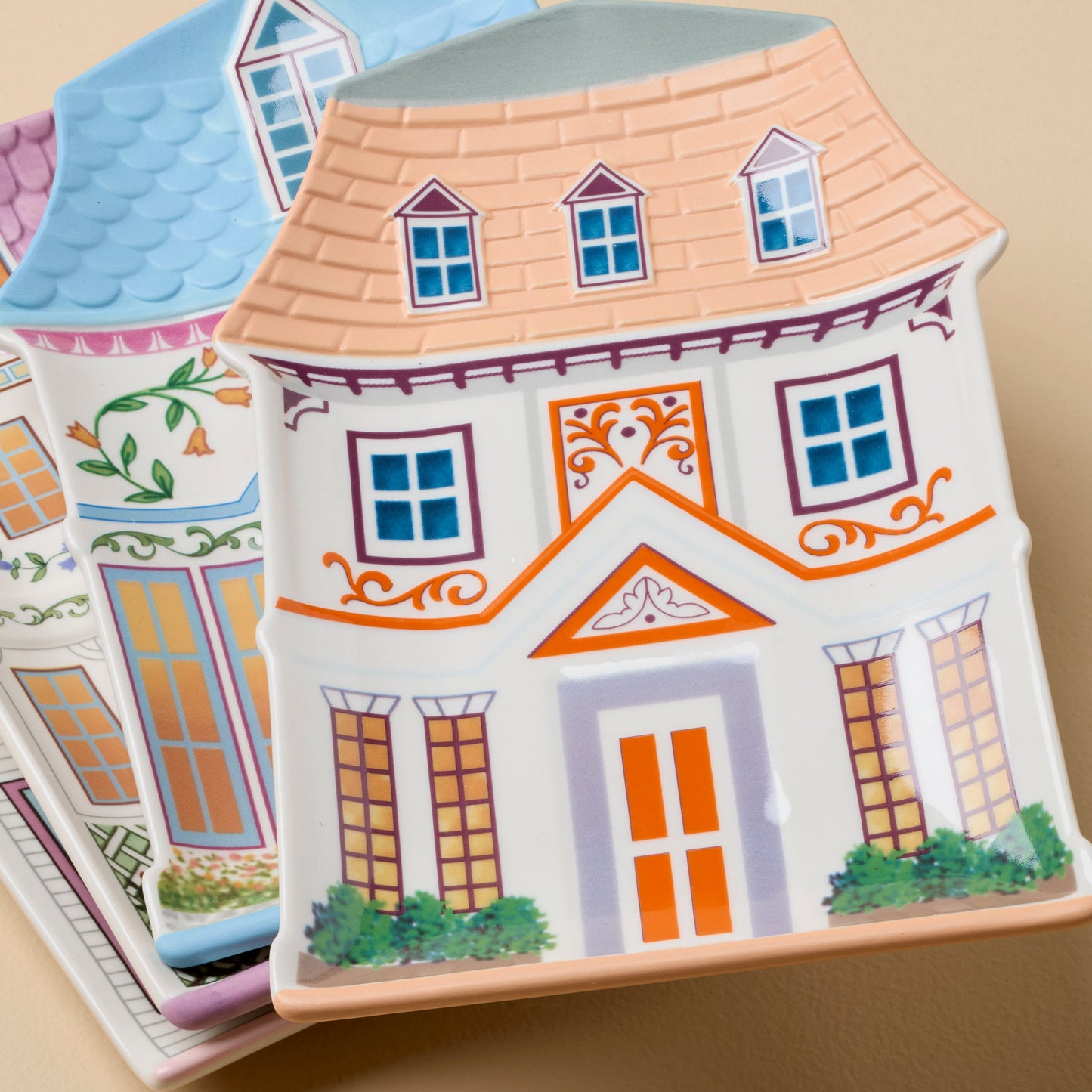 Assiettes décoratives Lenox Village House - Lot de 4