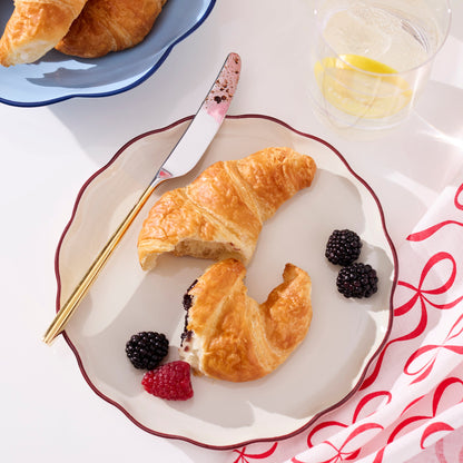 Service de table Garden Party rose 16 pièces