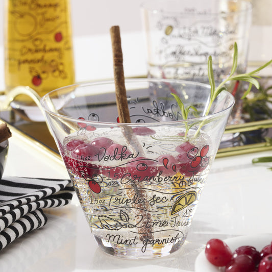 Verres à martini sans pied Make Merry - Lot de 4