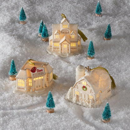 Décoration lumineuse du magasin de ski de Mistletoe Park