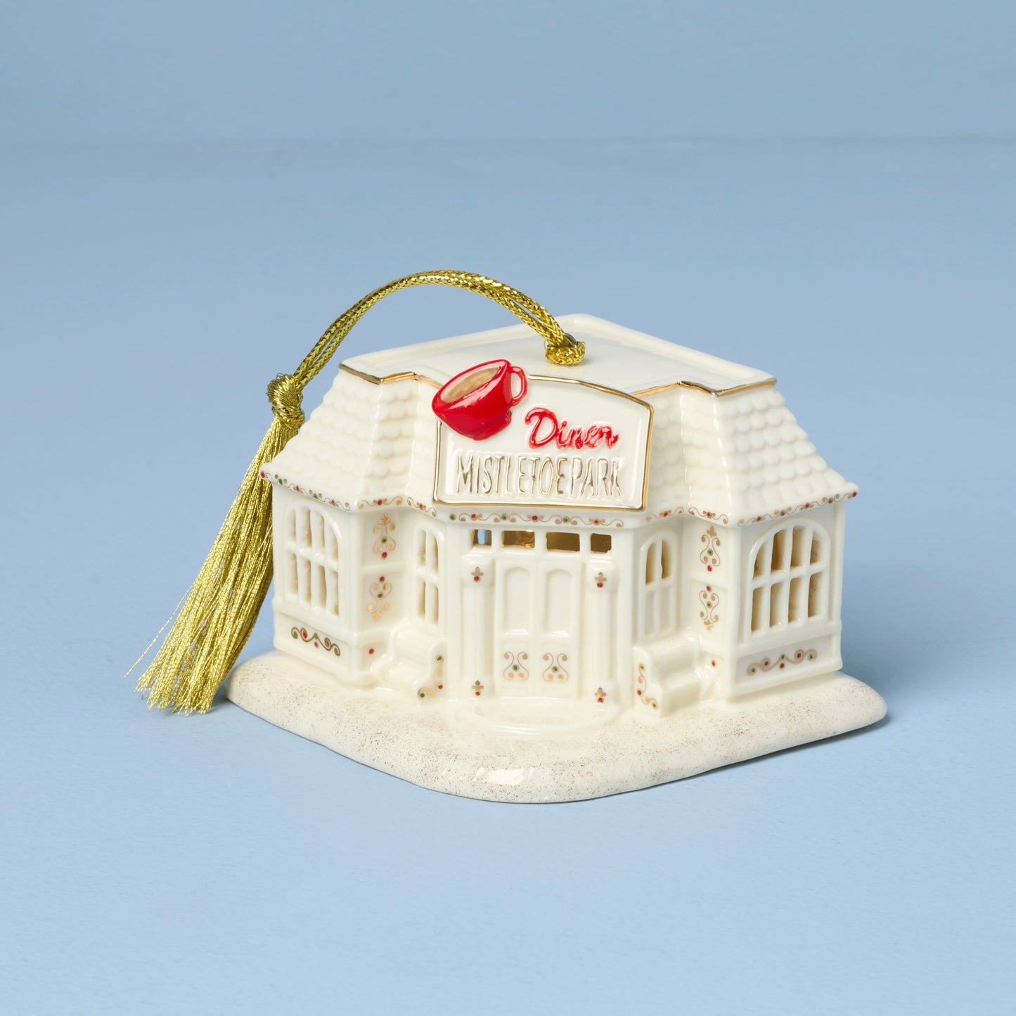 Décoration lumineuse du Mistletoe Park Diner