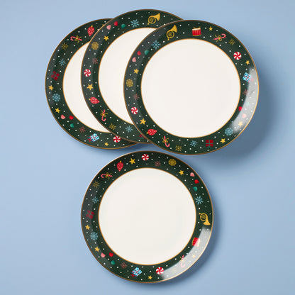 Assiettes plates Casse-Noisette Ballet - Lot de 4