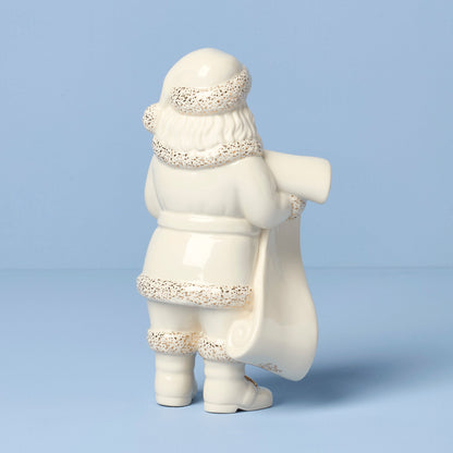 Figurine Père Noël afro-américain avec liste 2025