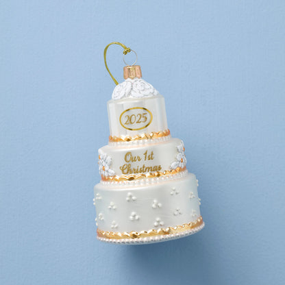 2025 Verre soufflé Notre première décoration de Noël