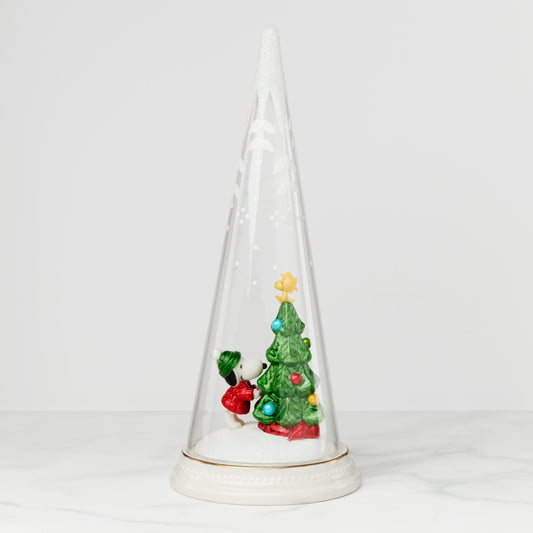 Figurine de Noël joyeuse et magique de Peanuts