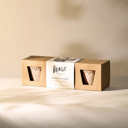 Pots en terre cuite Raw Rosa de Kobenhavner, lot de 3