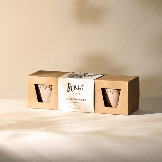 Pots en terre cuite Raw Rosa de Kobenhavner, lot de 3