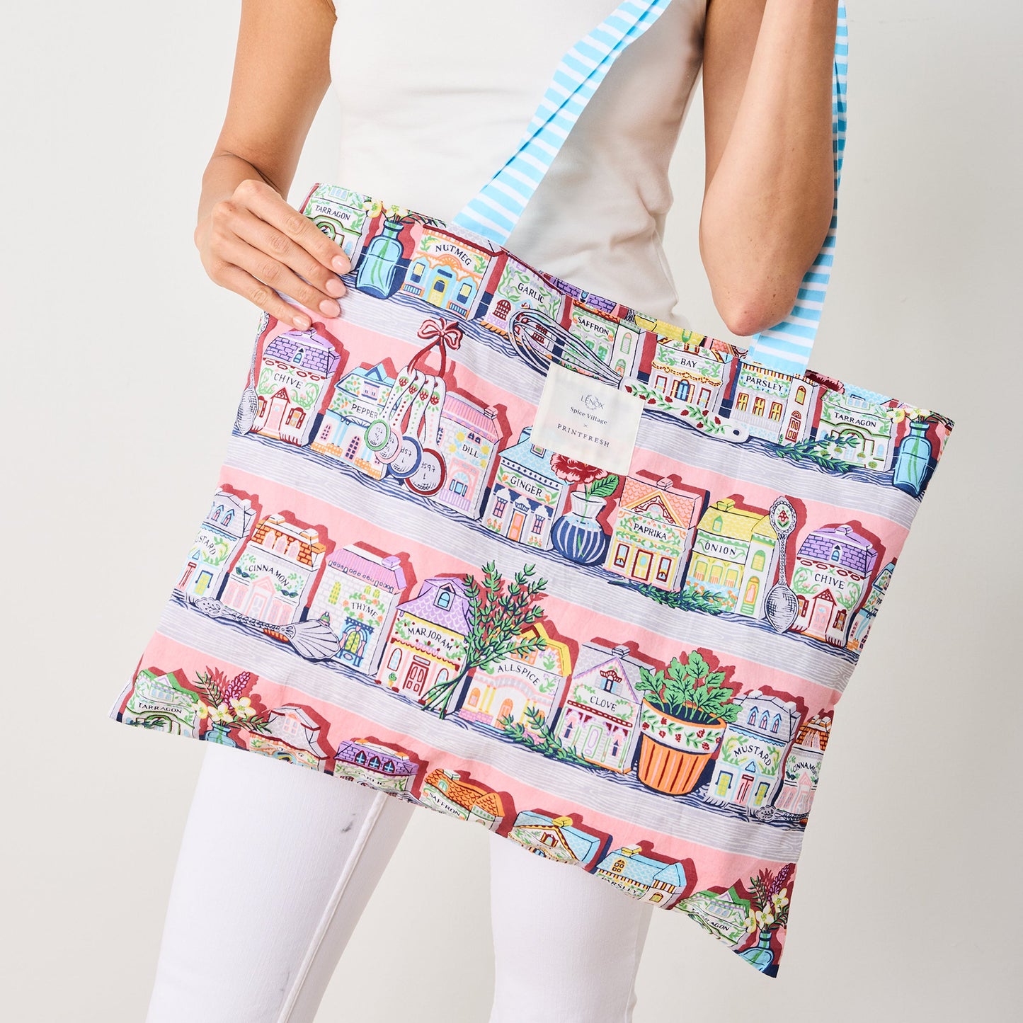 Sac fourre-tout à emporter Lenox Spice Village x Printfresh - Cuisine rose