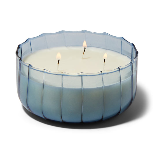 Bougie en cire de soja Ripple 12 oz, indigo poivré