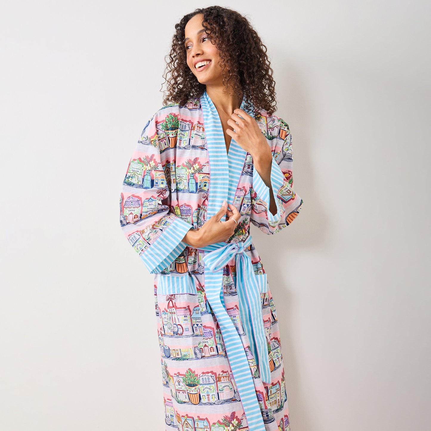 Peignoir de cuisine rose Lenox Spice Village x Printfresh - Taille unique