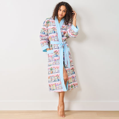 Peignoir de cuisine rose Lenox Spice Village x Printfresh - Taille unique