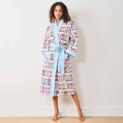 Peignoir de cuisine rose Lenox Spice Village x Printfresh - Taille unique