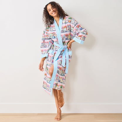 Peignoir de cuisine rose Lenox Spice Village x Printfresh - Taille unique