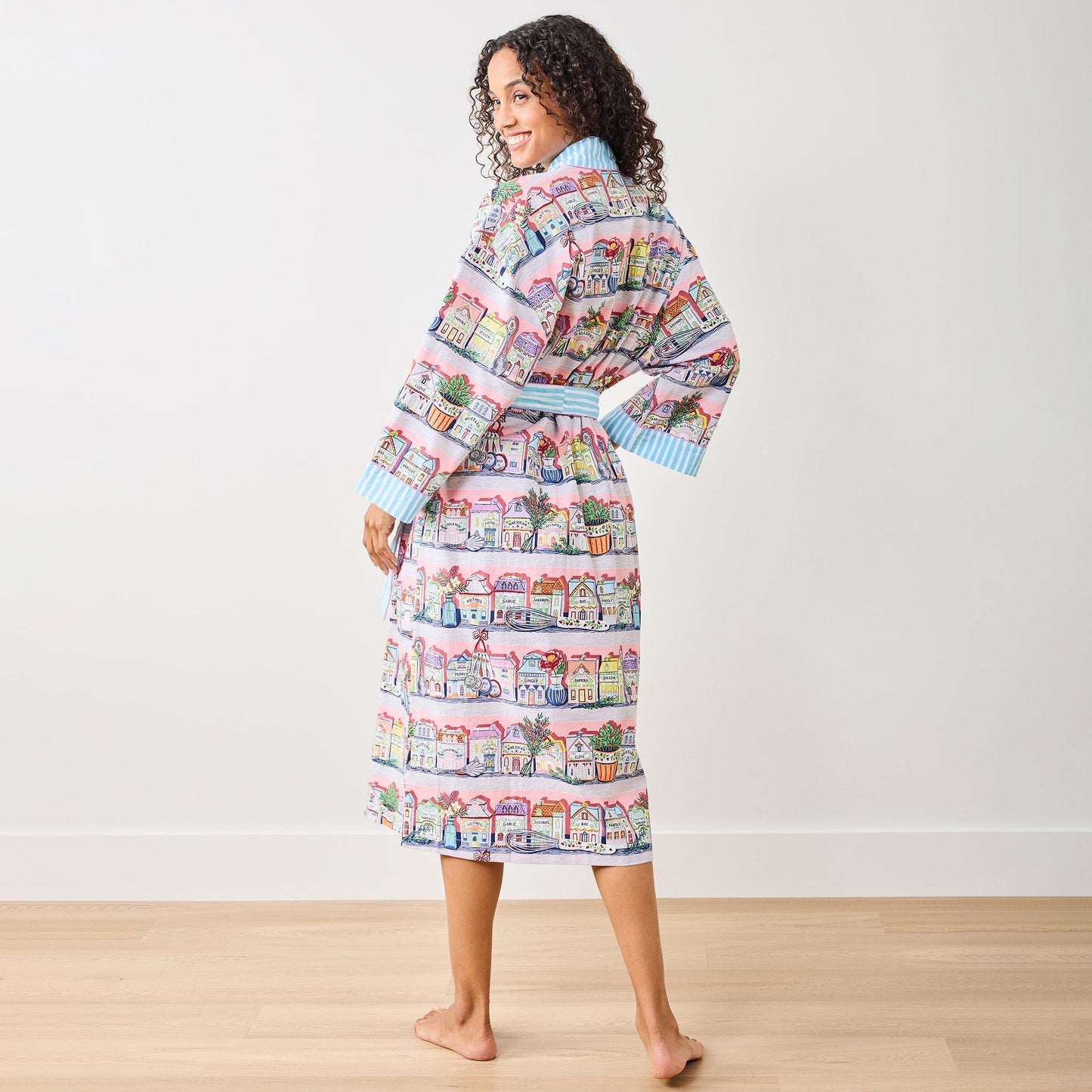 Peignoir de cuisine rose Lenox Spice Village x Printfresh - Taille unique